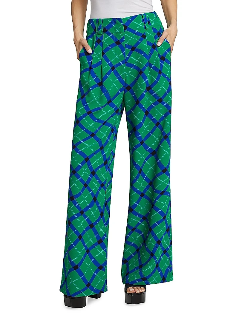 Bloo Plaid Relaxed Pants
