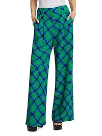 Bloo Plaid Relaxed Pants