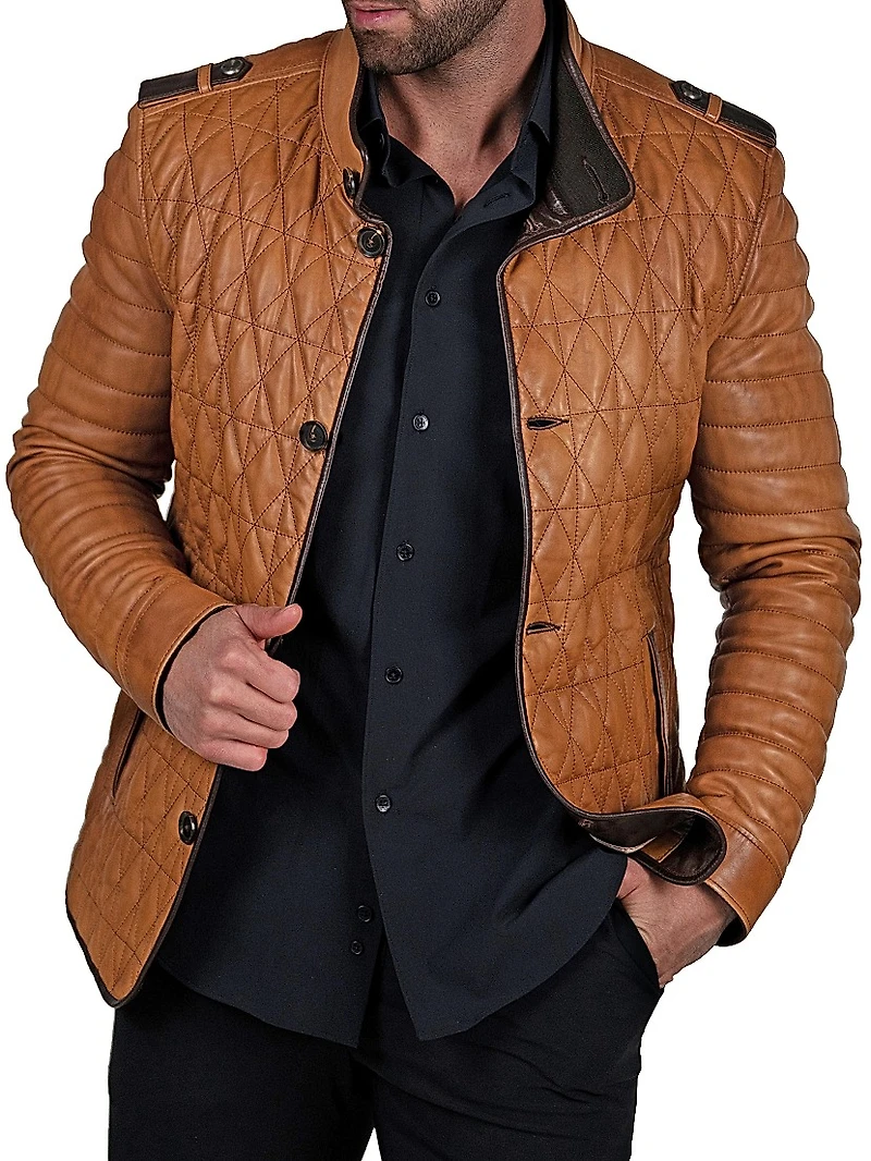 Leather Field Jacket