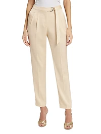 Paige Satin Belted Pants