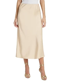 Ann Bias-Cut Midi-Skirt