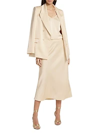 Ann Bias-Cut Midi-Skirt