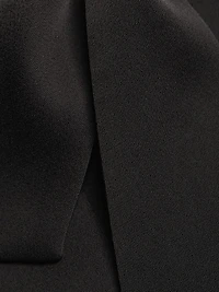 Christina Tuxedo Side-Tie Minidress