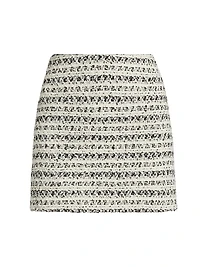 Lynn Metallic Tweed Miniskirt