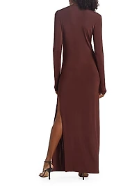 Helios Plunge Maxi Dress