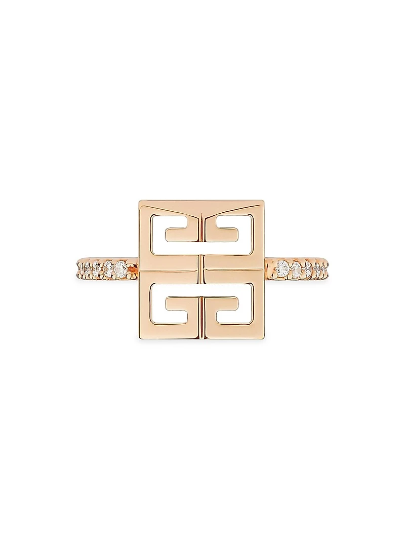 4G Ring Metal With Crystals