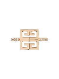 4G Ring Metal With Crystals