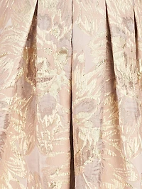 Carolyn Jacquard One-Shoulder Gown