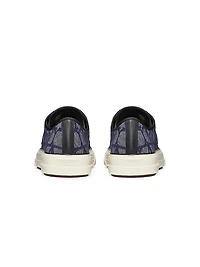Denim Effect Jacquard Toile Iconographe Totaloop Low Top Sneakers