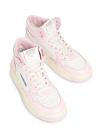 Medalist Two-Tone High-Top Sneakers