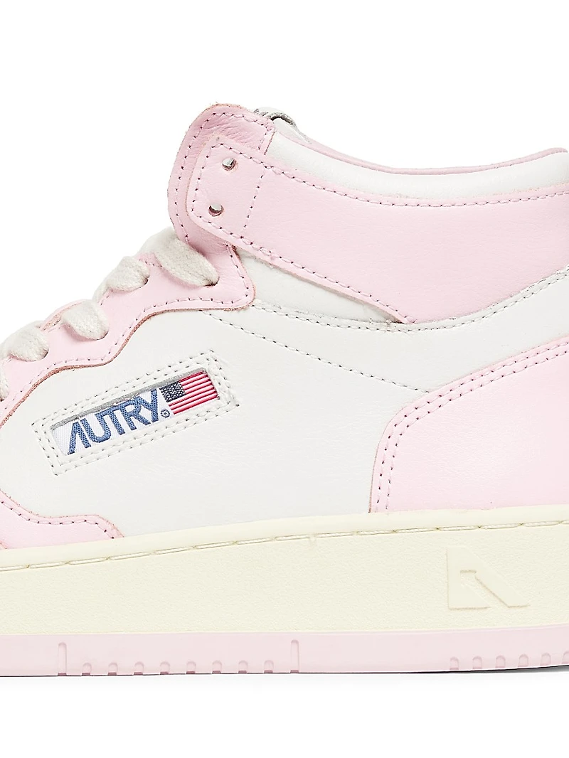 Medalist Two-Tone High-Top Sneakers