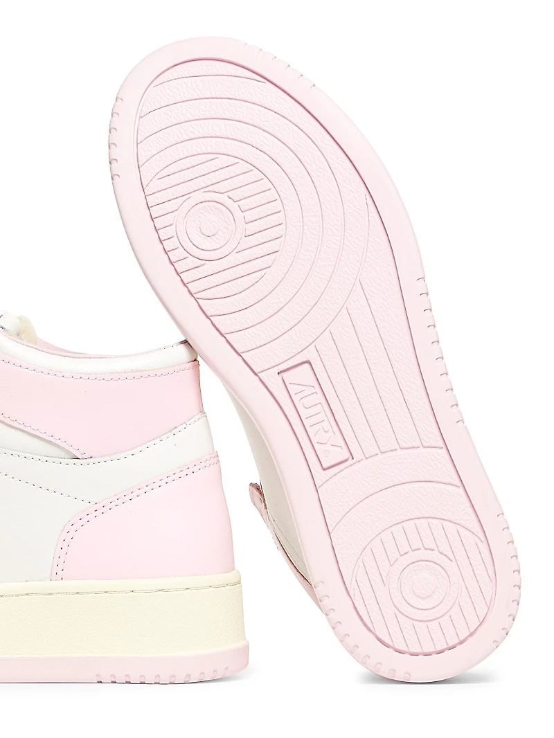 Medalist Two-Tone High-Top Sneakers