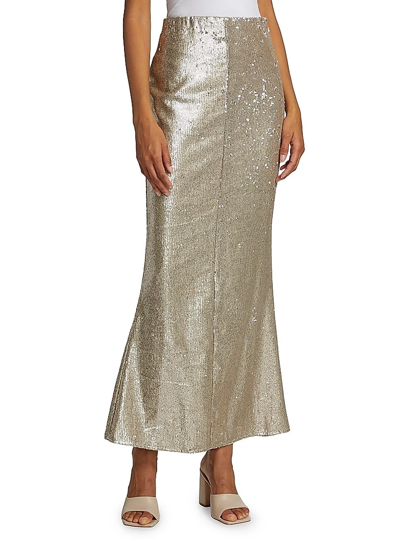 Roseline Sequined Maxi Skirt