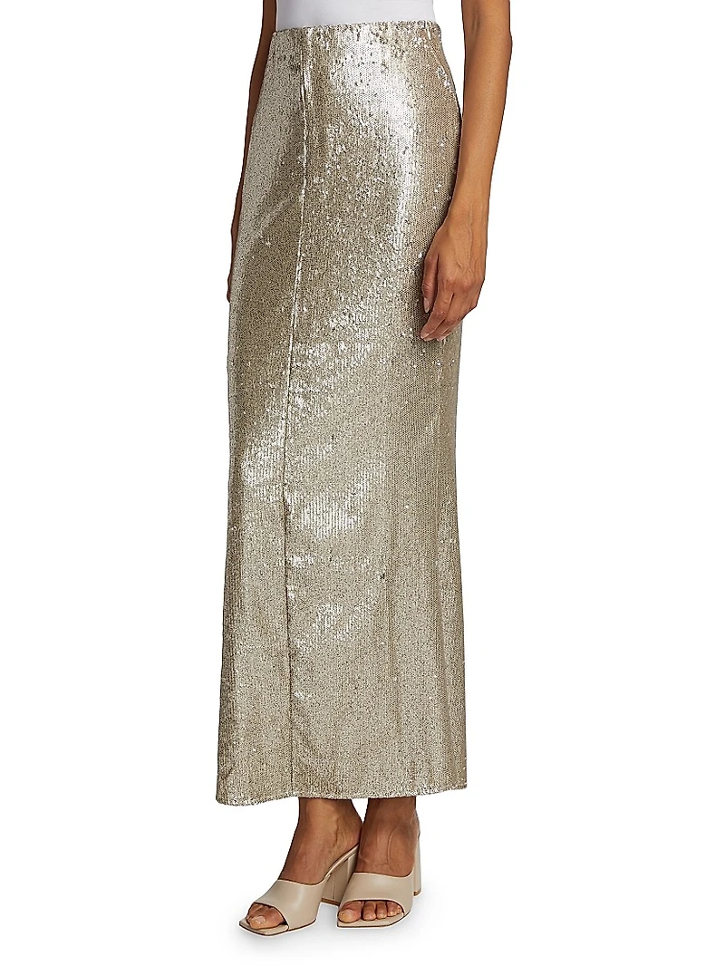 Roseline Sequined Maxi Skirt