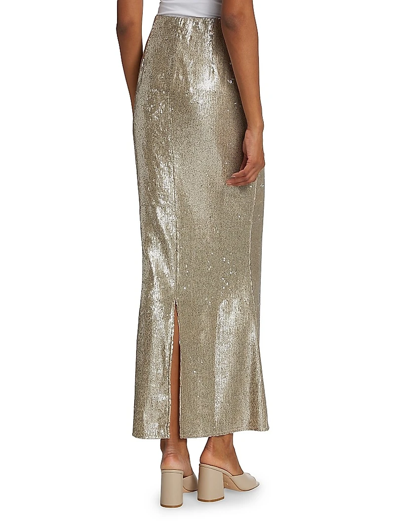 Roseline Sequined Maxi Skirt