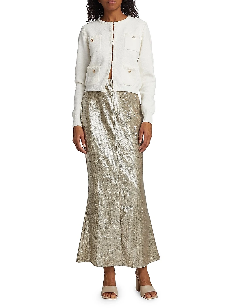 Roseline Sequined Maxi Skirt