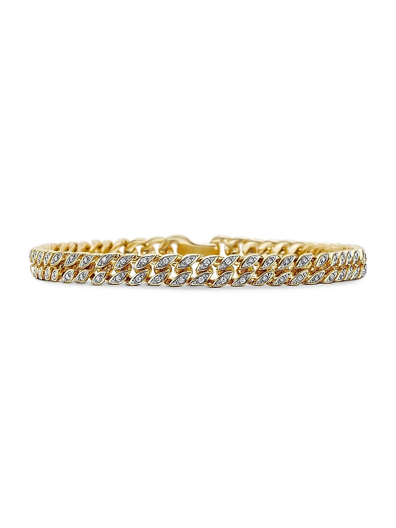 Curb Chain Bracelet 18K Yellow Gold