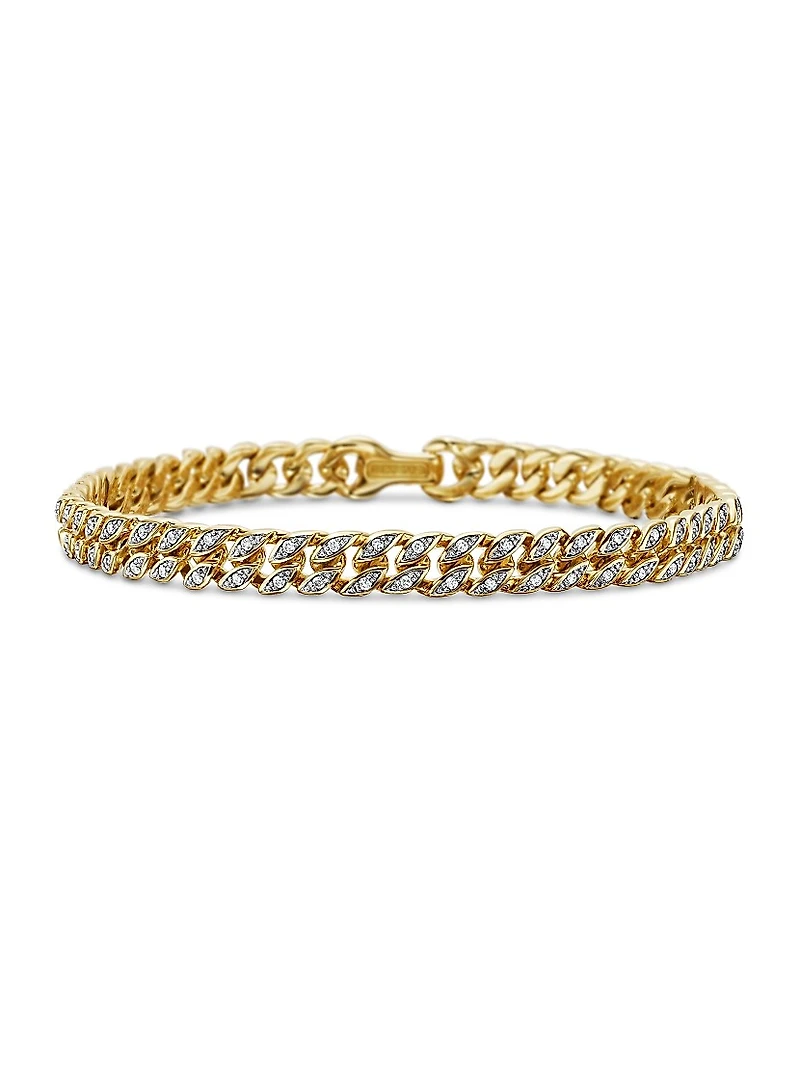 Curb Chain Bracelet 18K Yellow Gold