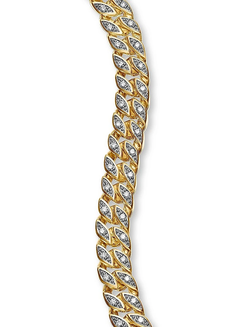 Curb Chain Bracelet 18K Yellow Gold