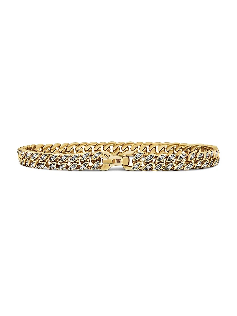 Curb Chain Bracelet 18K Yellow Gold