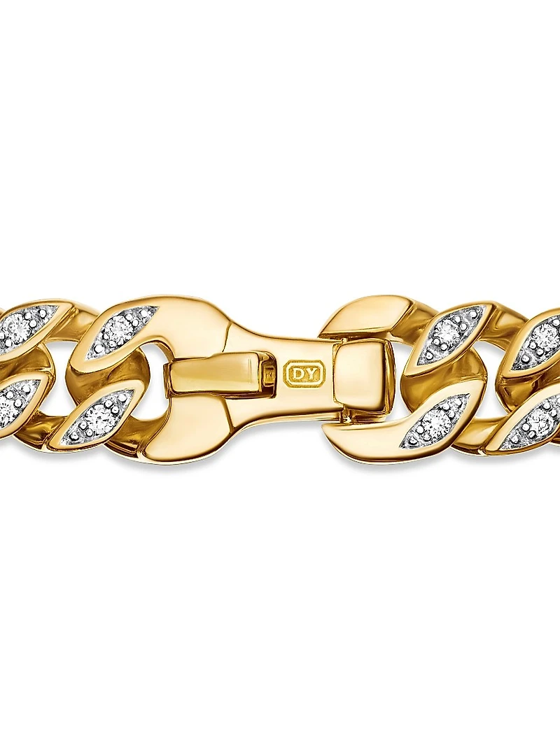 Curb Chain Bracelet 18K Yellow Gold