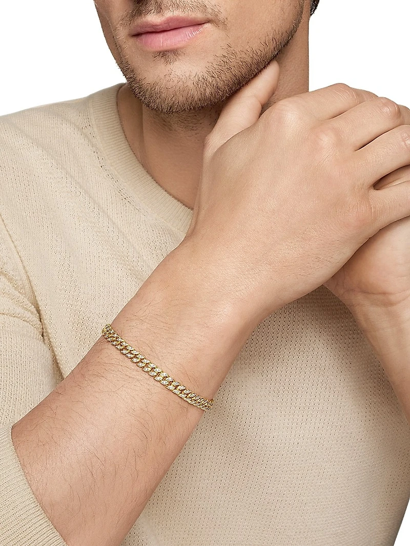 Curb Chain Bracelet 18K Yellow Gold