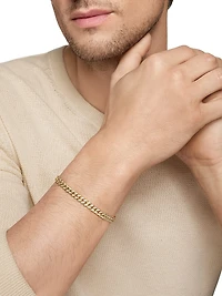 Curb Chain Bracelet 18K Yellow Gold