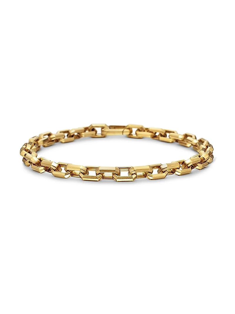Streamline Heirloom Chain Link Bracelet 18K Yellow Gold