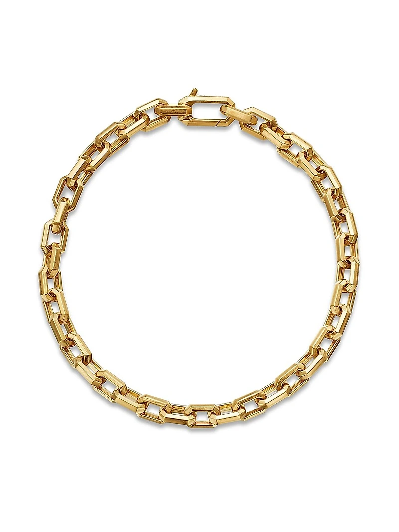 Streamline Heirloom Chain Link Bracelet 18K Yellow Gold
