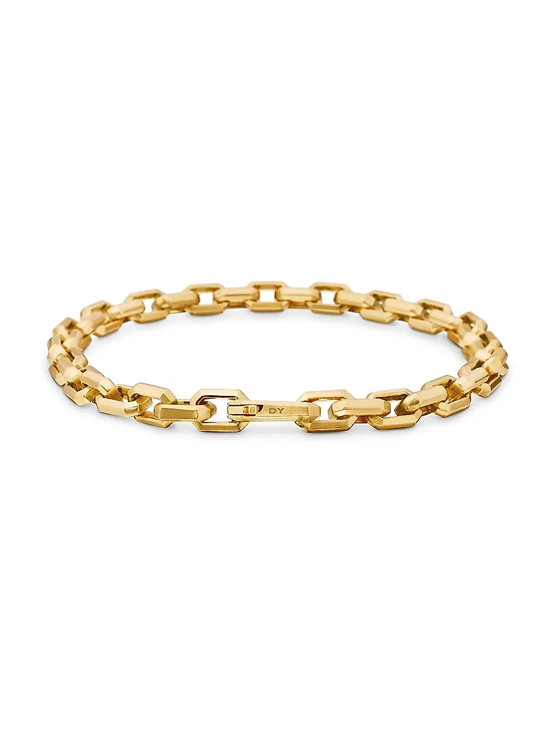 Streamline Heirloom Chain Link Bracelet 18K Yellow Gold