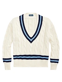 Cable-Knit Cotton Sweater