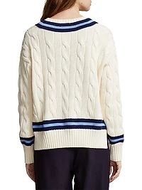 Cable-Knit Cotton Sweater