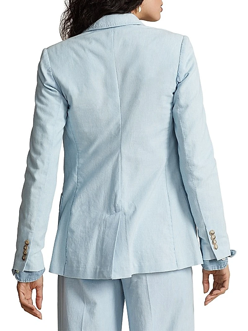 Chambray Cotton Blazer