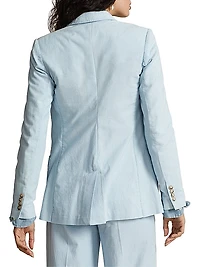 Chambray Cotton Blazer