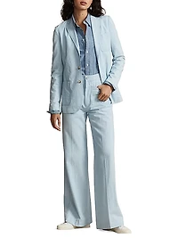 Chambray Cotton Blazer