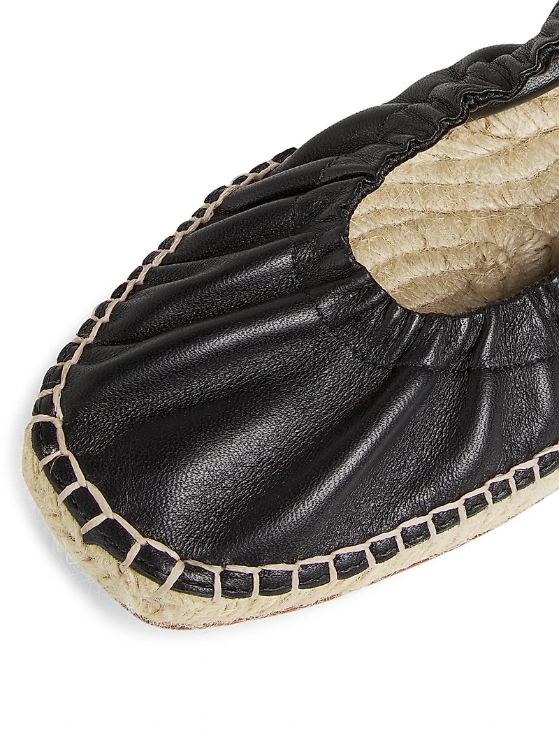 Leather Espadrilles