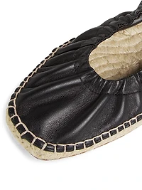 Leather Espadrilles