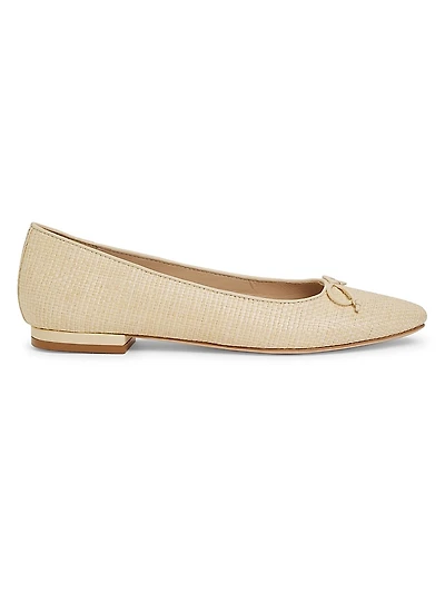 Raffia Ballet Flats