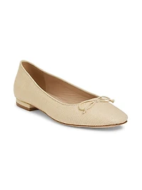 Raffia Ballet Flats