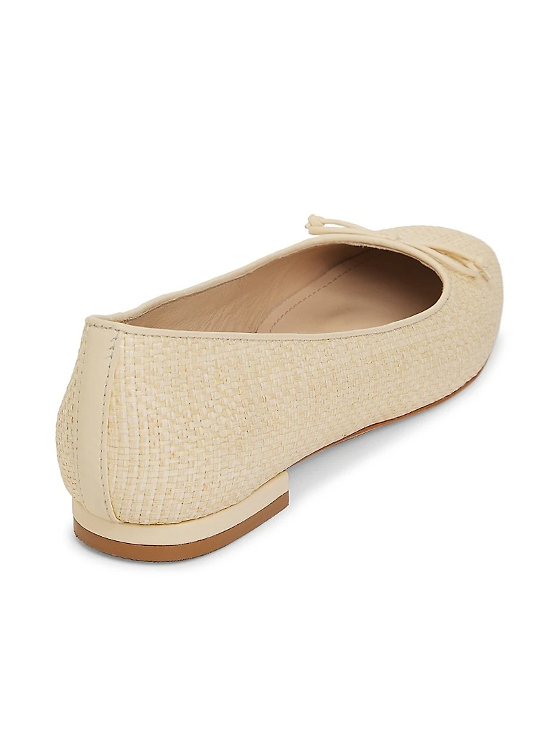 Raffia Ballet Flats