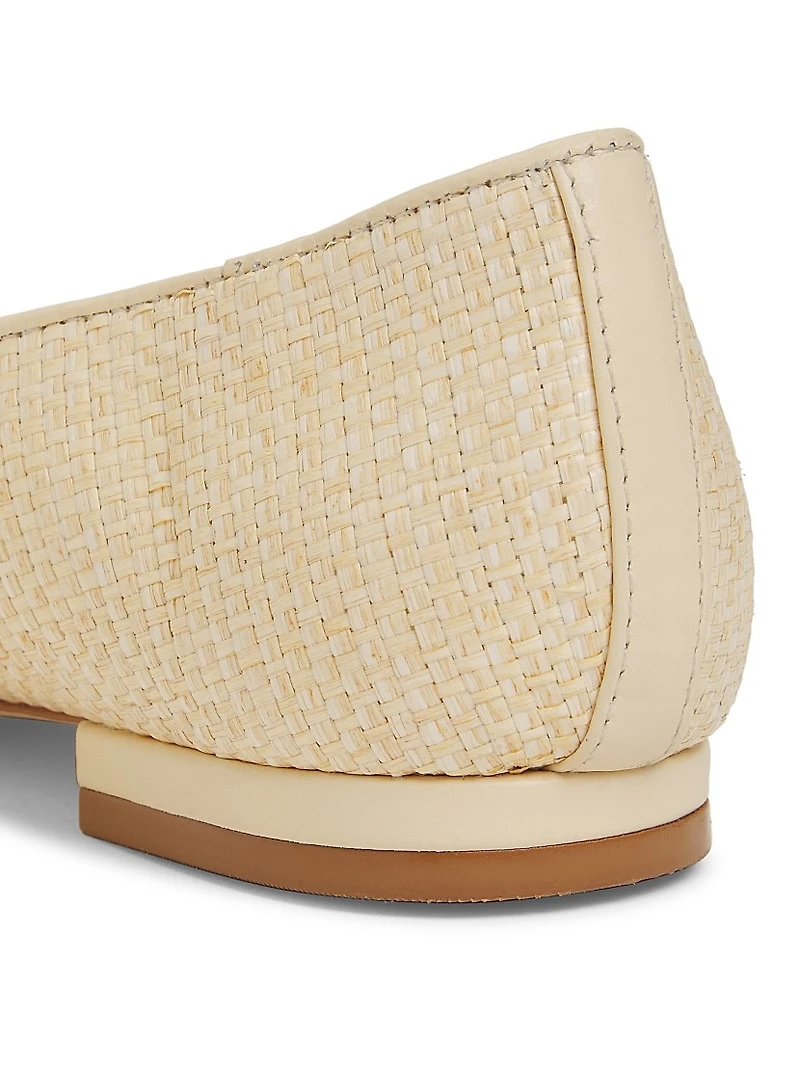 Raffia Ballet Flats