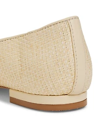 Raffia Ballet Flats