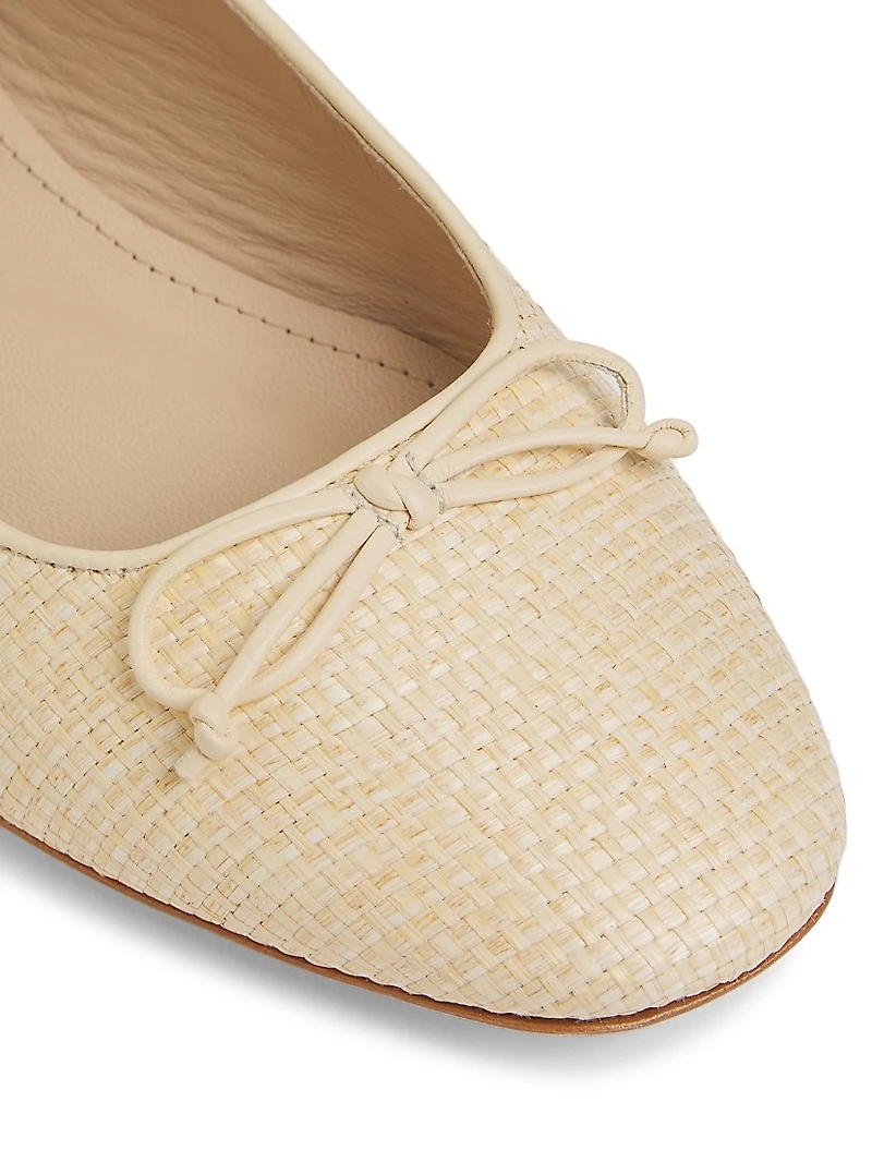 Raffia Ballet Flats