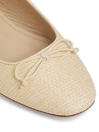 Raffia Ballet Flats