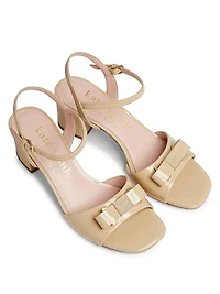 Bowdie Mid Patent Leather Pumps