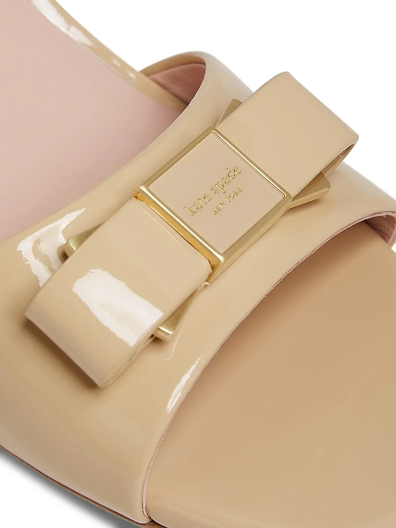 Bowdie Mid Patent Leather Pumps