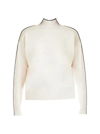 Framed Knit Mock Neck Sweater