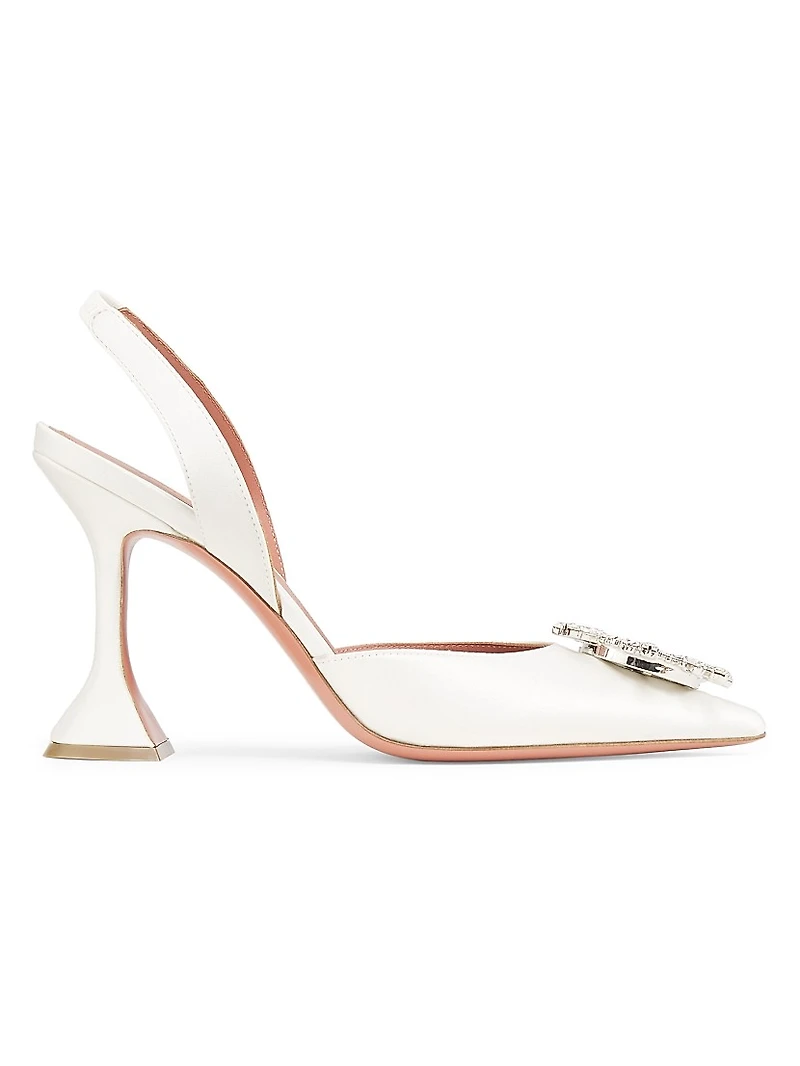Begum 95MM Satin Slingback Pumps