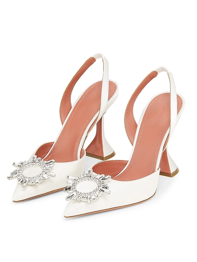 Begum 95MM Satin Slingback Pumps