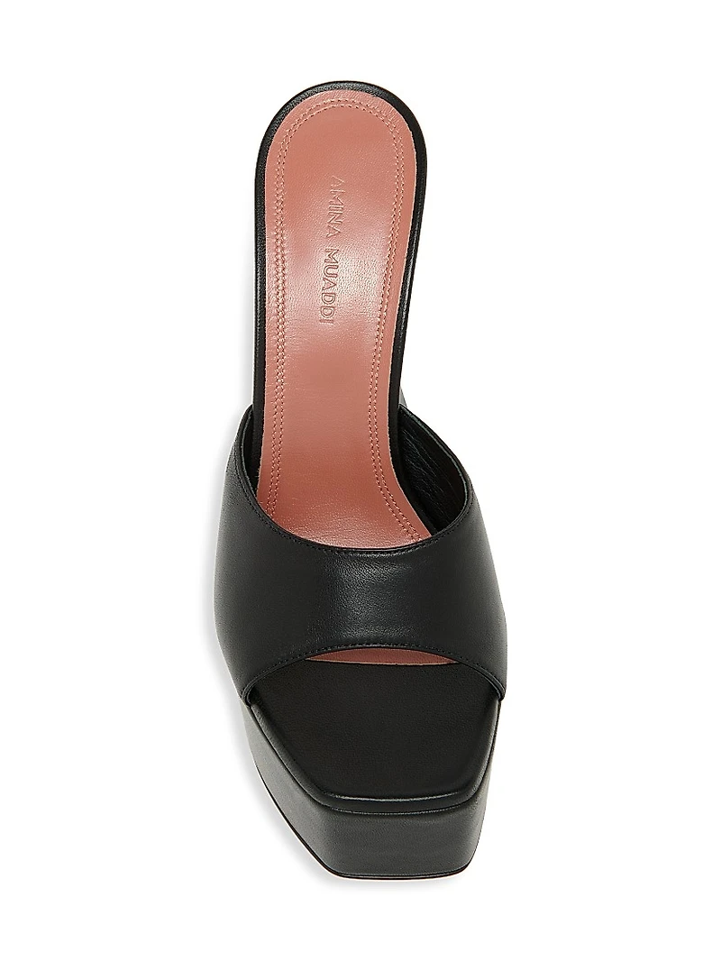 Dalida 140MM Platform Leather Sandals